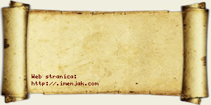 Omilj Mališananin vizit kartica